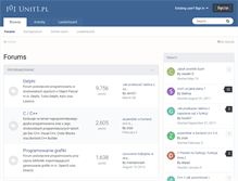 Tablet Screenshot of forum.unit1.pl